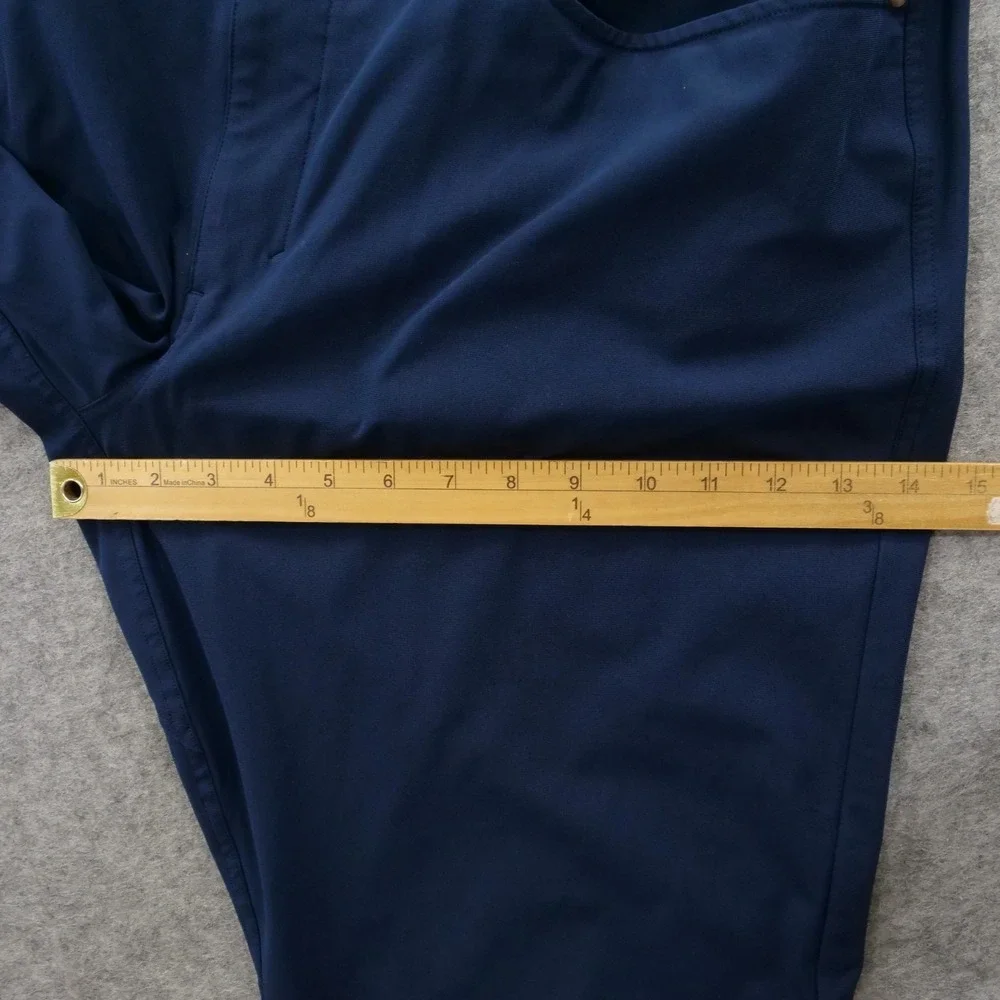 Lululemon Pants Mens 38 Blue ABC Slim Straight Flat Front Pockets Golf